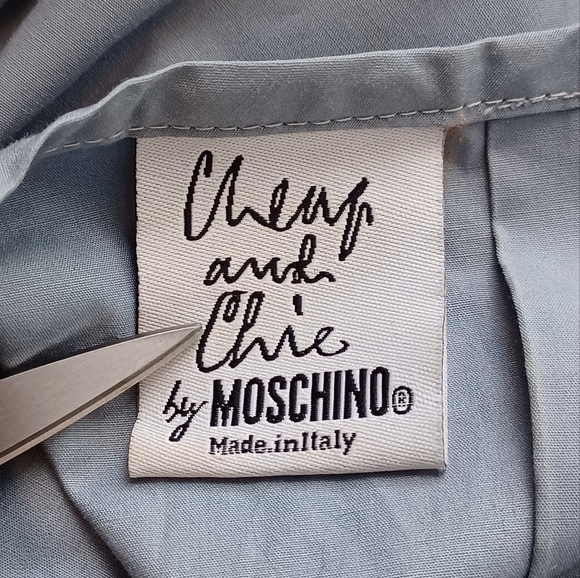 Cheap and Chic by Moschino Minimalist Pleated Front Blouse - Picture 7 of 16